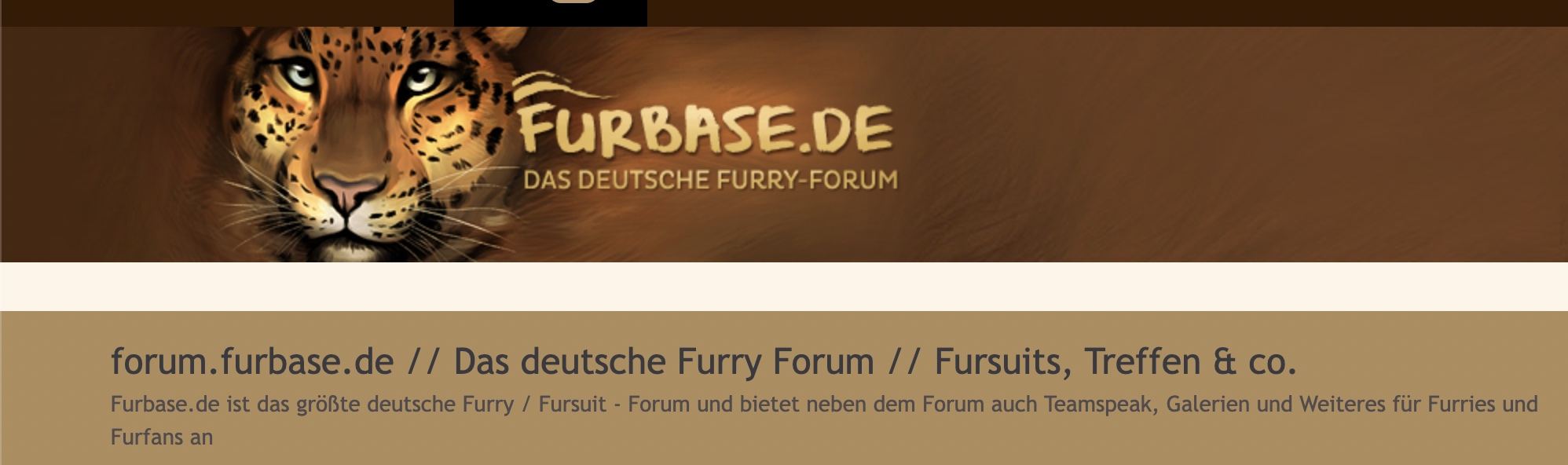 forum.furbase.de // Das deutsche Furry Forum // Fursuits, Treffen & co.